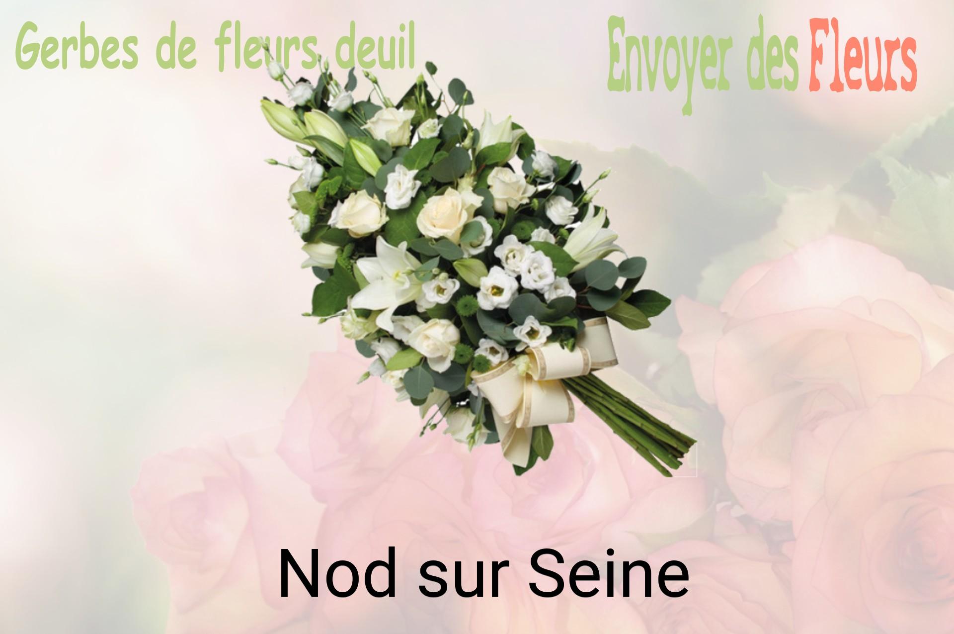 Gerbe de fleurs de deuil livrée à Nod-sur-Seine